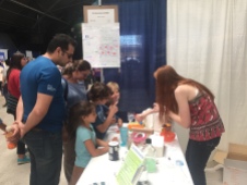 CLEAR’s table with DIY DNA extractions at the North Bay Discovery Day event. Oct 28, 2017